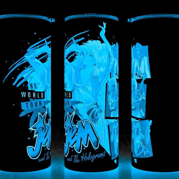 Glow in the Dark Jem and The Holograms '85 World Tour  Cup Mug Tumbler … - Picture 1 of 4
